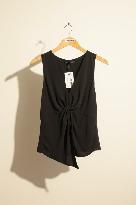 BCBG Maxazria Tank Top Cinch Middle Black Ladies Size S