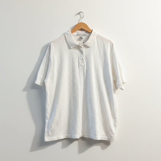 Izod Club Vintage 90s Polo Embroidered White Men’s Size XL