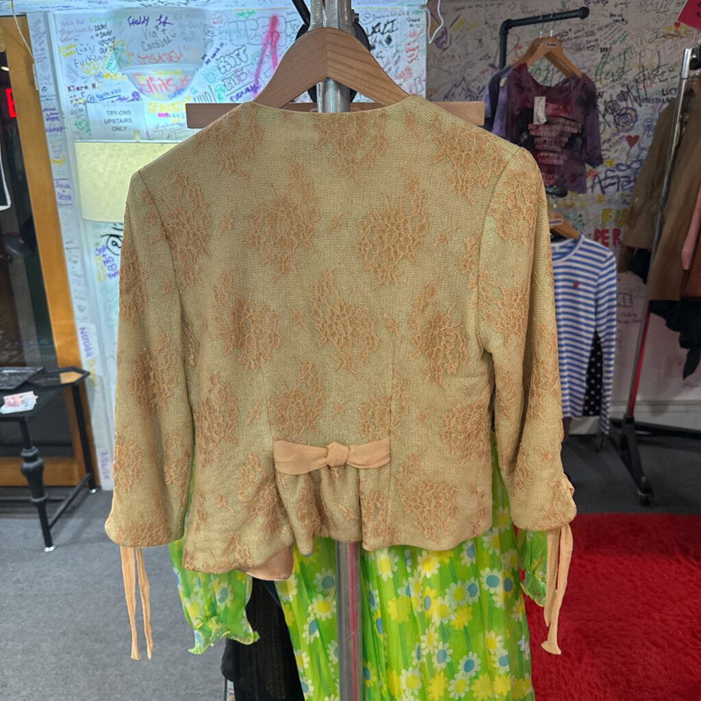 Sara Campbell lace blazer silk lining detail