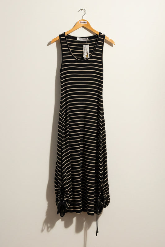 Proenza Schouler Maxi Dress Tank Stripes Black/Brown Size M