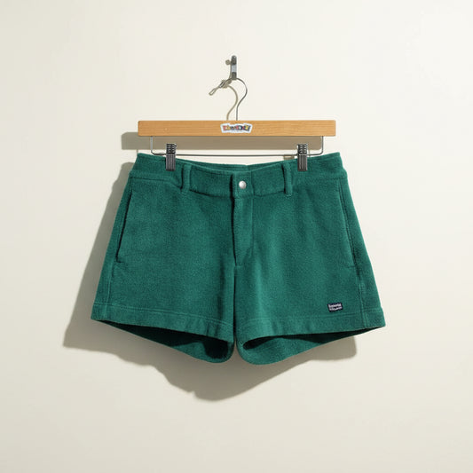Rowing Blazers Shorts Terrycloth Forest Green Ladies Size S