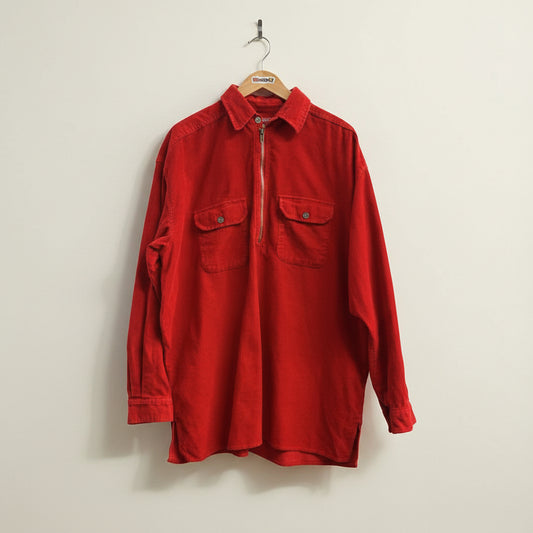 Marlboro Unlimited Vintage Pullover Shirt Jacket Corduroy Red Men’s Size M