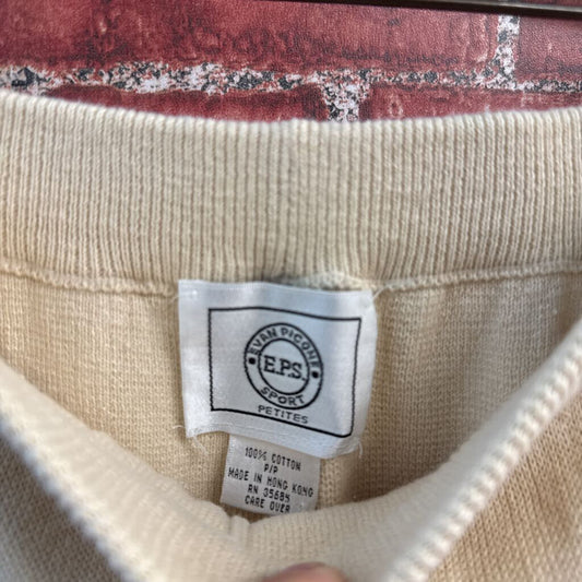 Evan Picone Sport Pull On Pants Cotton Beige Size P