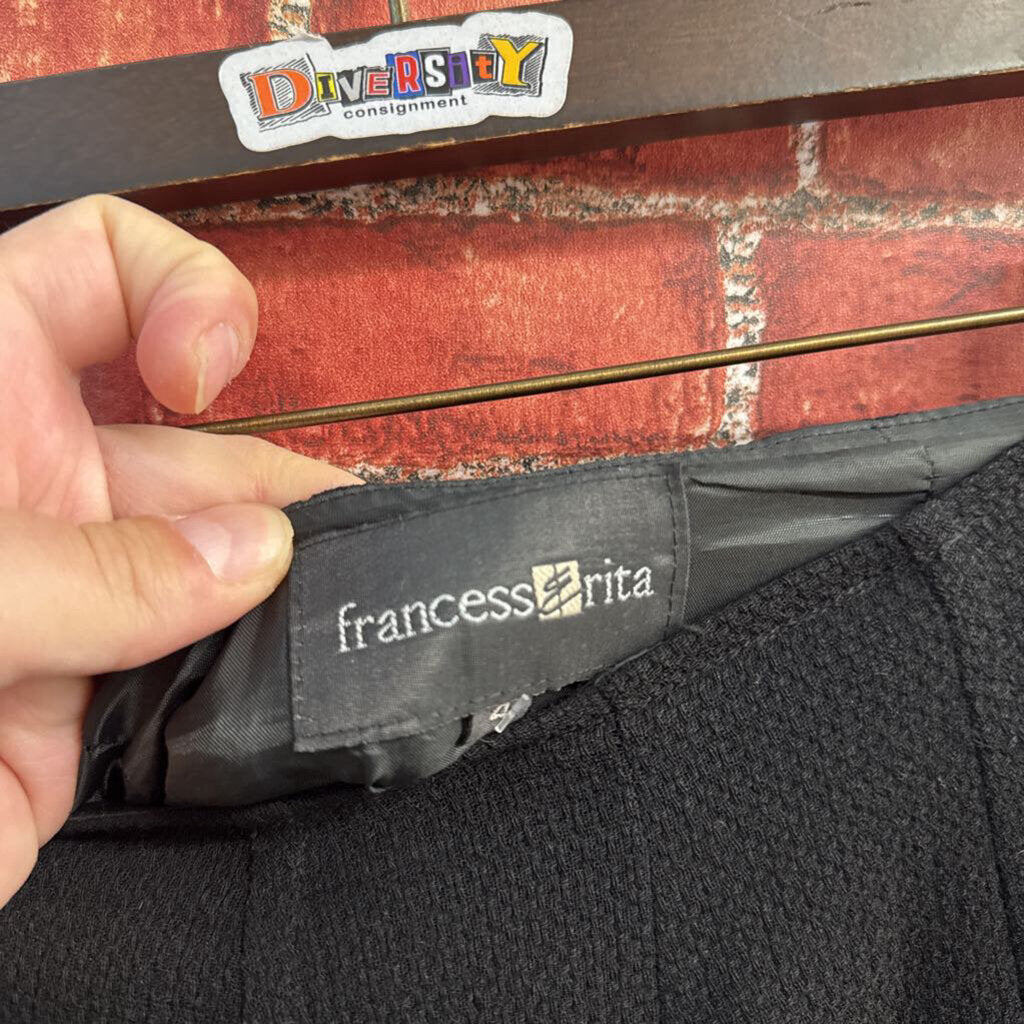 Francess & Rita Midi Skirt Black Size 4
