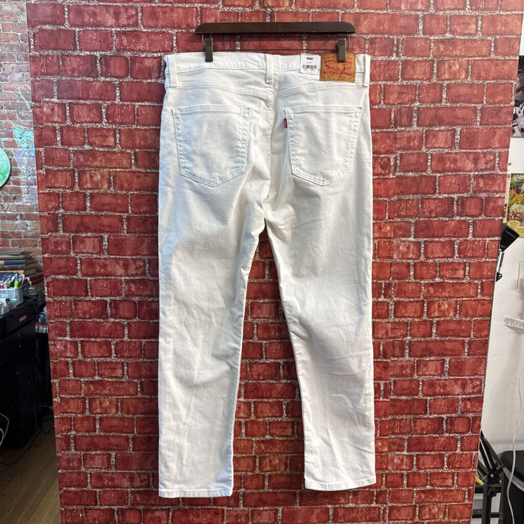 NWT Levis 511 Jeans Slim White Size 36x30