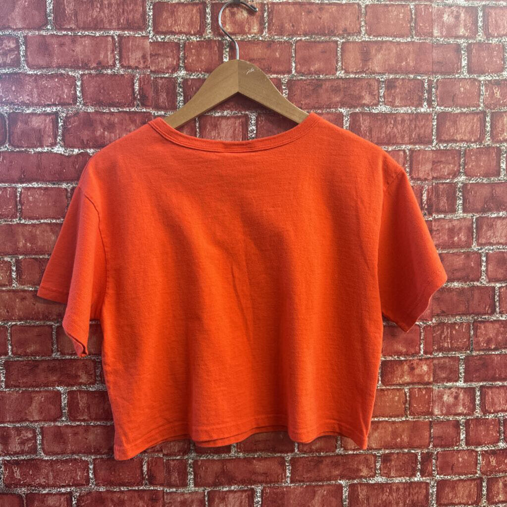 Champion Crop Top Tee Orange Size S