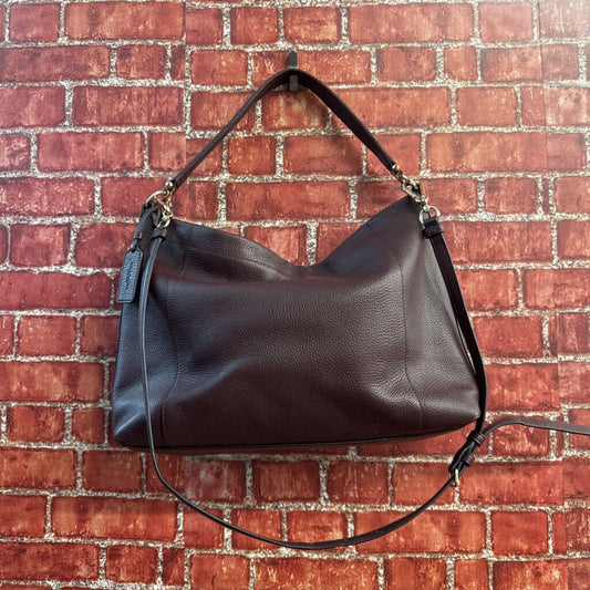 Coach Leather Boho Large Burgundy Bag