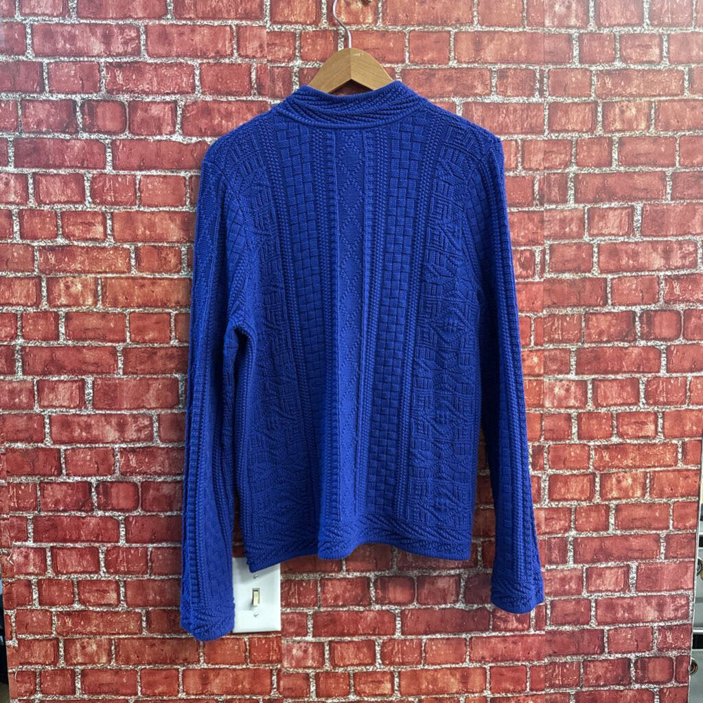 LL Bean Knit Button Down Sweater Size M