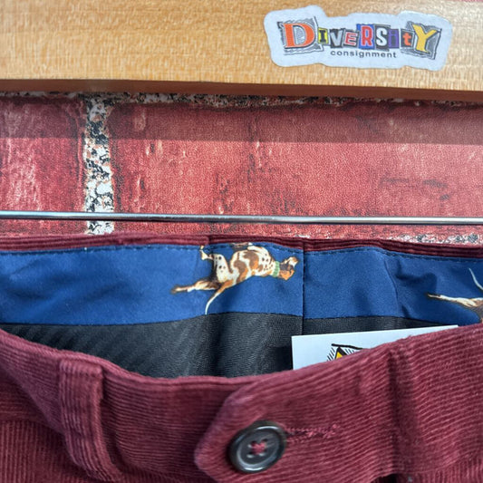 Lauren RL Burgundy Corduroy Pants Size 36x29 detail view