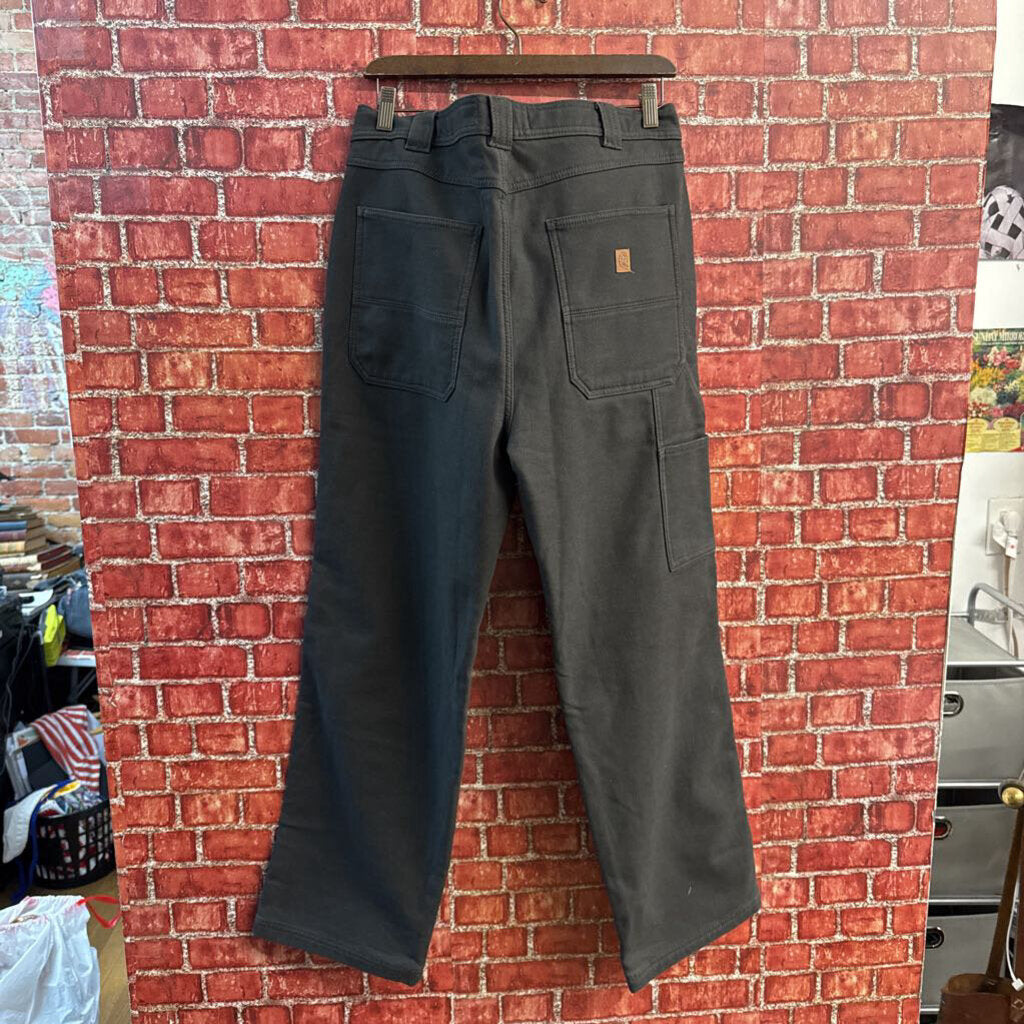 Coleman Pants Canvas Fleece Lined Grey Size 36/30