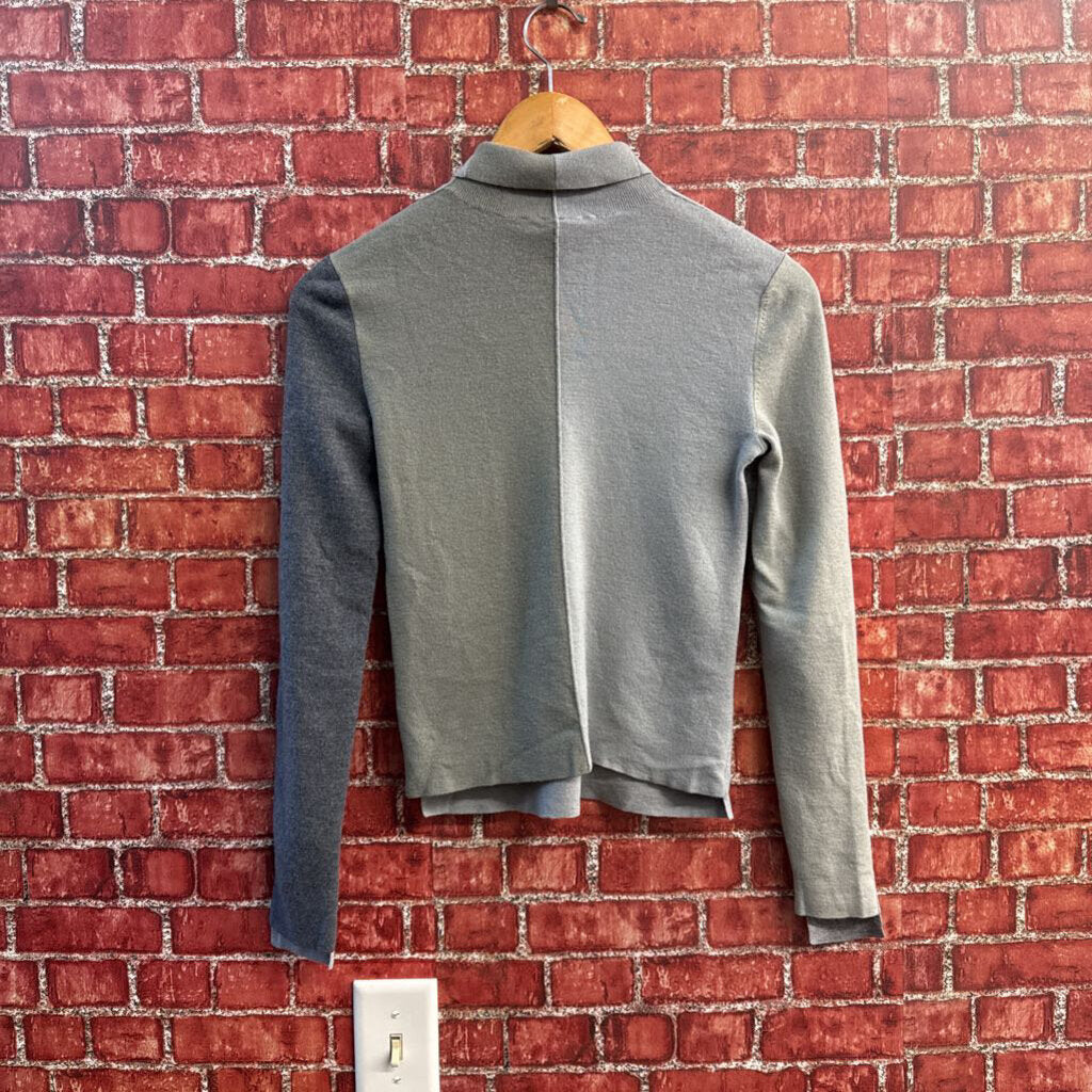 JNBY Wool Turtleneck Color Block Grey