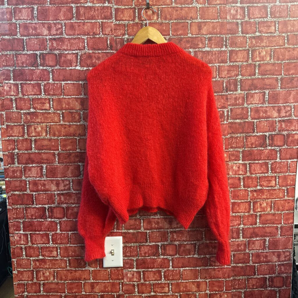 Surprise Sweater Mohair Blend Red Size 3
