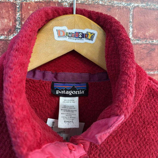Patagonia Pull Over Fleece Dark Pink Size L