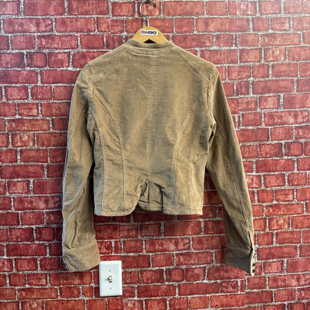 BCBGirls Corduroy Button Up Jacket Tan Size M