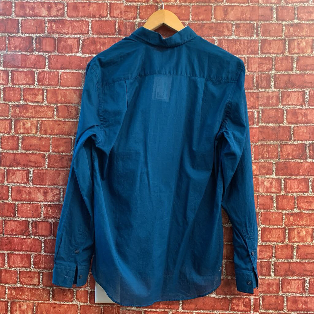 NWT Vilebrequin Blue Button Up Size L