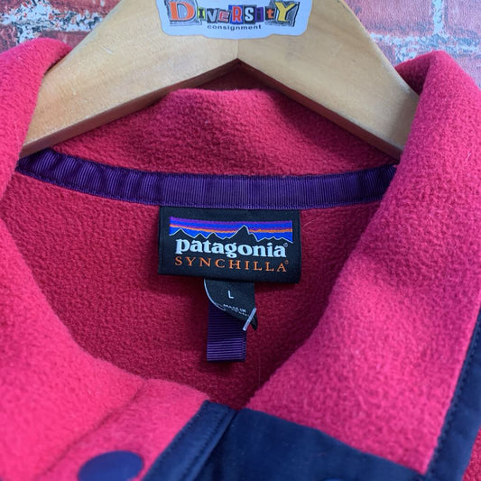 Patagonia Fleece Pullover Bright Red Size L