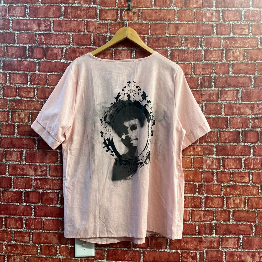 Digital Toni -Who Killed Laura Palmer- Graphic Top Pink Size L