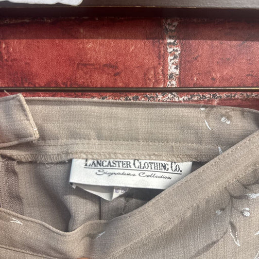 Lancaster Clothing Co Maxi Skirt Floral Taupe Size 14