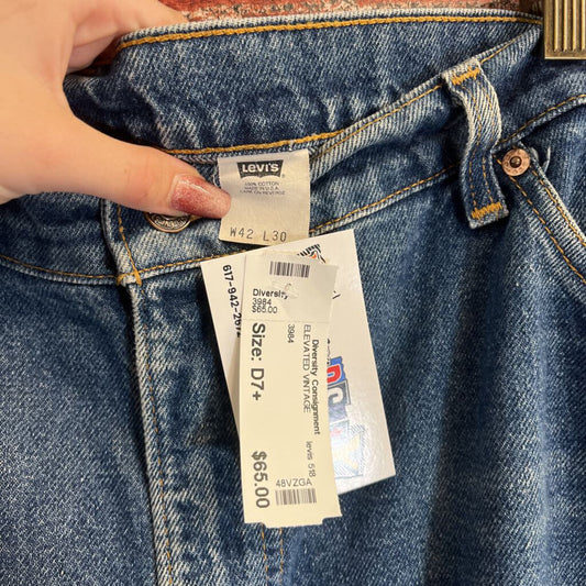 Vintage Levi’s 518 blue jeans alternate product view