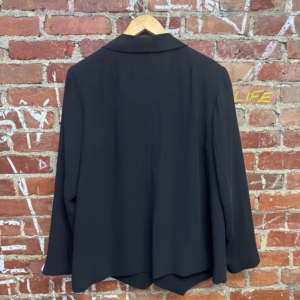 Eileen Fisher Buttonless Blazer Black Size 1X