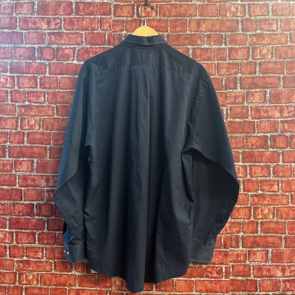Chaps Button Down Long Sleeve Navy Size L
