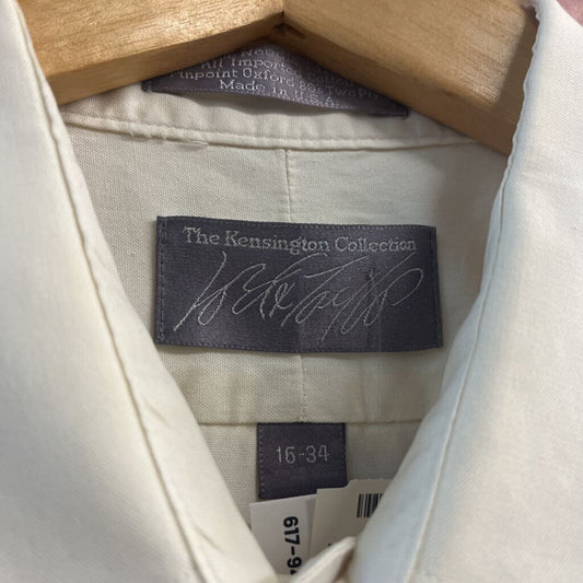 Lord and Taylor ivory button-up shirt alternate view