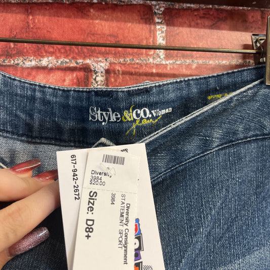 Style & Co Patterned Back Pockets Size 22W