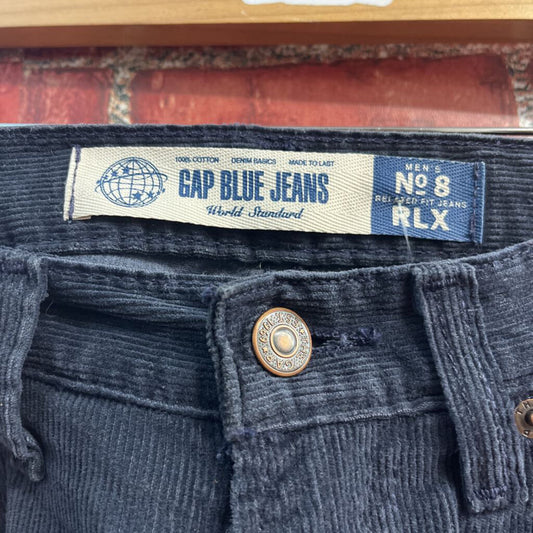 Vintage Gap Blue Jeans Corduroy Navy Size 32