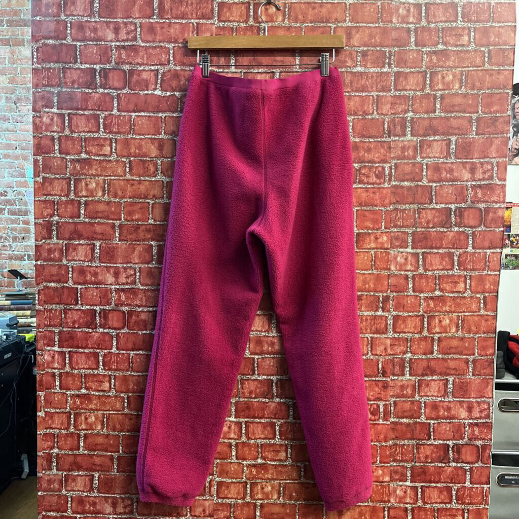 Patagonia Fleece Joggers Zipper Pockets Pink Size 12