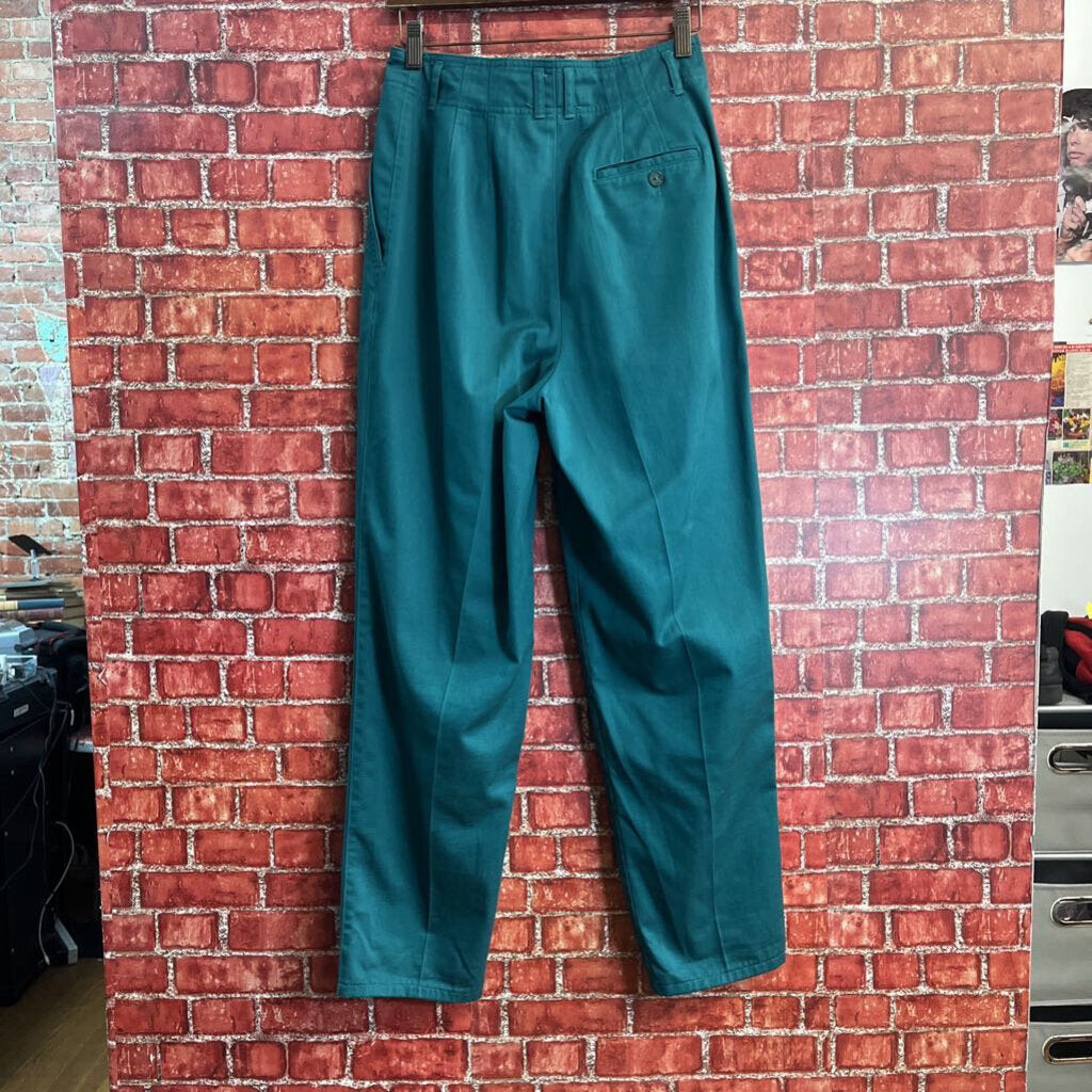 Hunt Club Pleated Trousers Teal Size 8