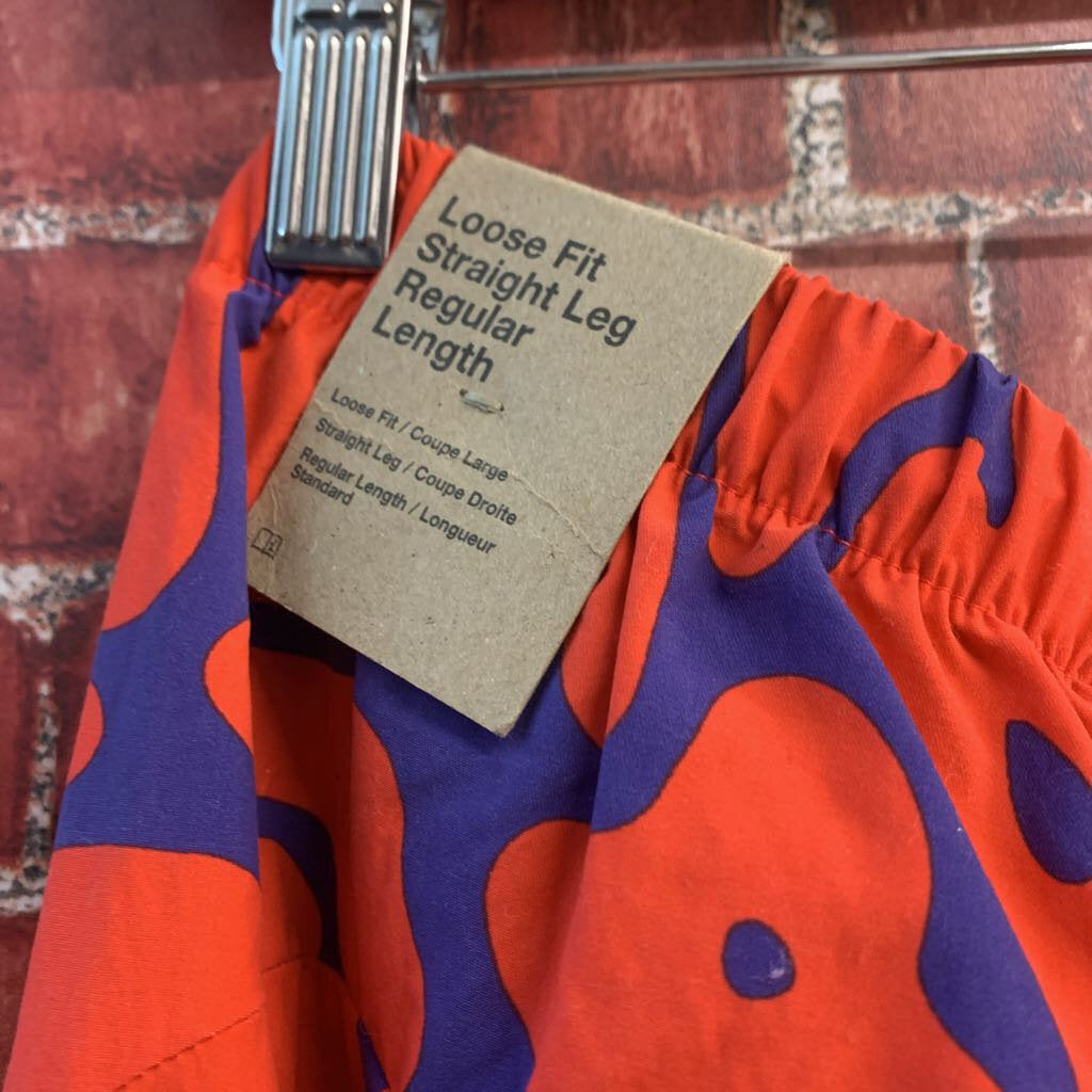 Nike Loose Fit Joggers Printed Orange/Purple Size M