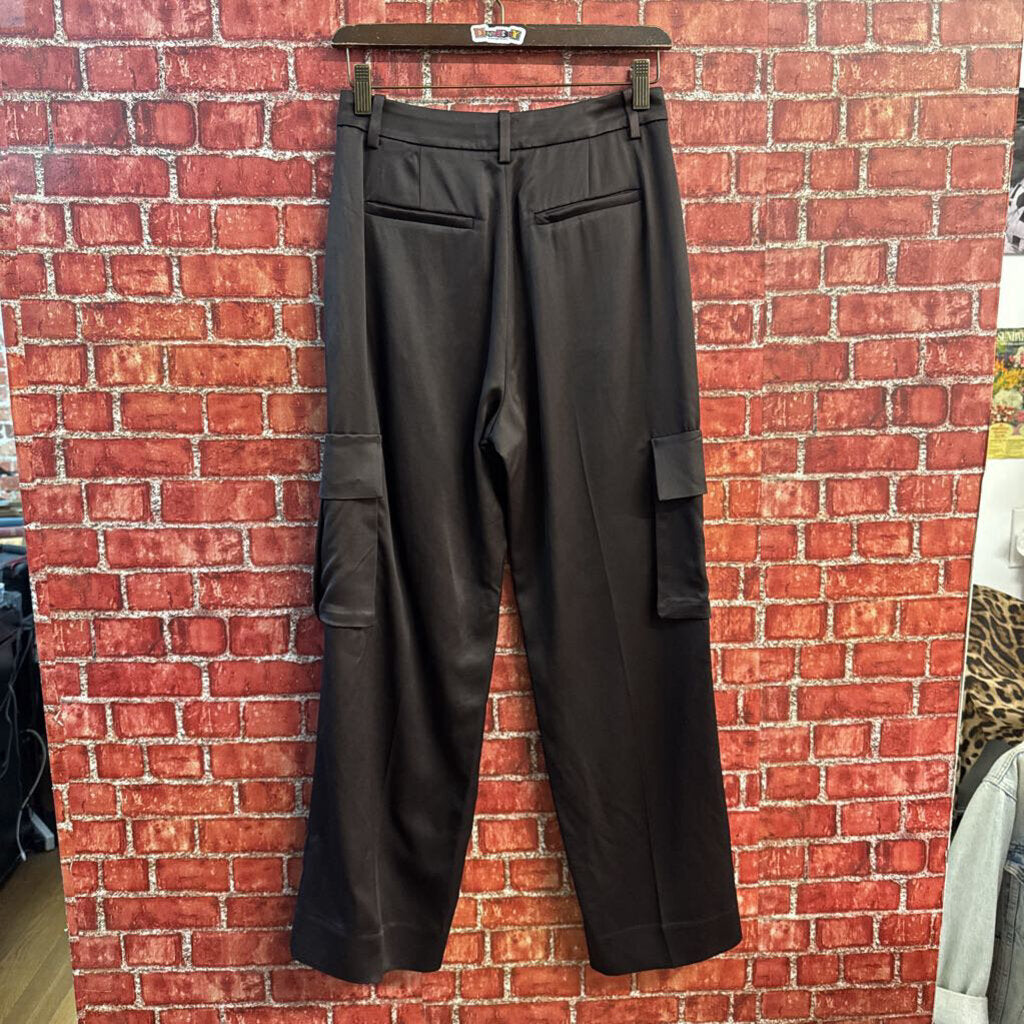 Banana Republic Satin Trousers Dark Brown Size 2
