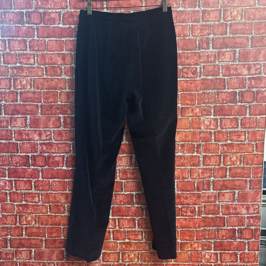 Lauren Ralph Lauren Velvet Pants Stretch Black Size 8P