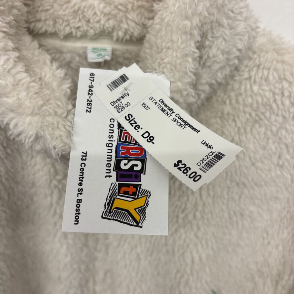 Uniqlo Fleece Jacket Zip Off White Size XXL