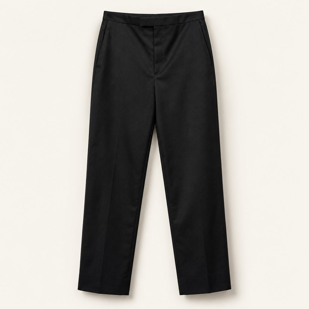 NWT ATON Trousers Wool Black Ladies Size 2