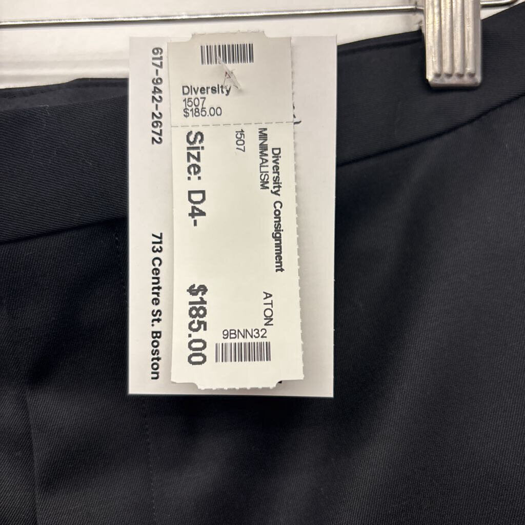 NWT ATON Trousers Wool Black Size 2