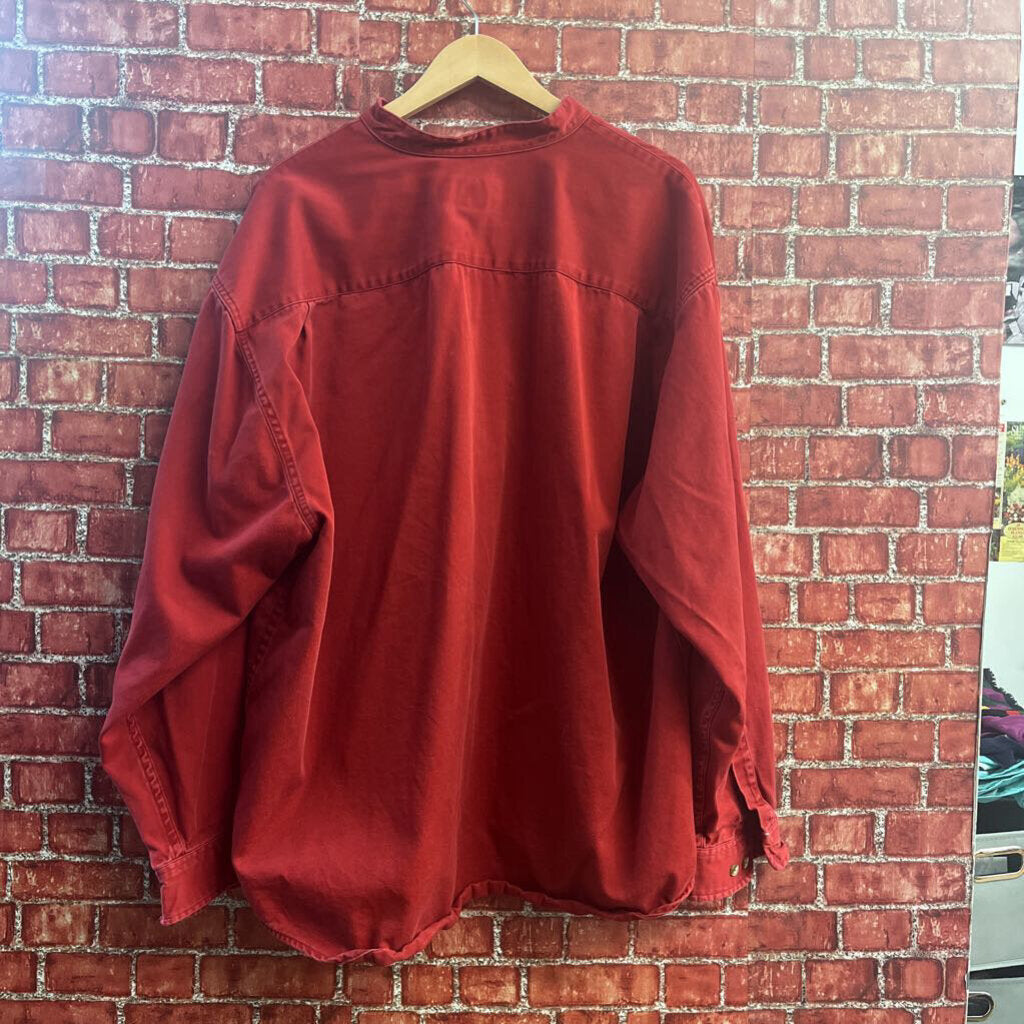 Eddie Bauer Vintage Button Up Red Men’s Size XXL