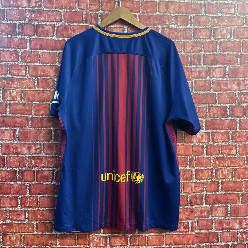 Nike Dri-Fit Soccer Jersey Blue/Red/Yellow Men’s Size XL