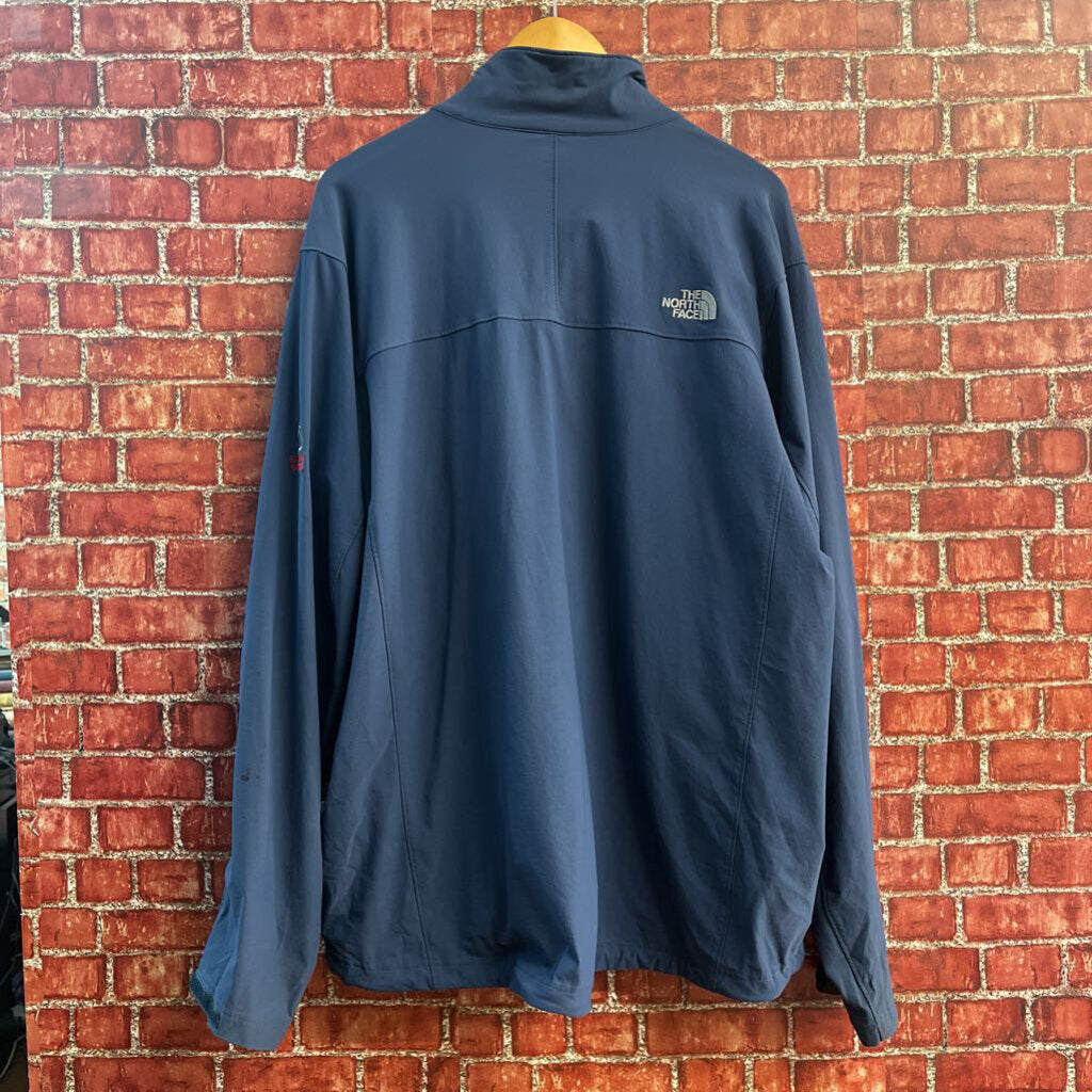 North Face Zip Up Wind Breaker Blue