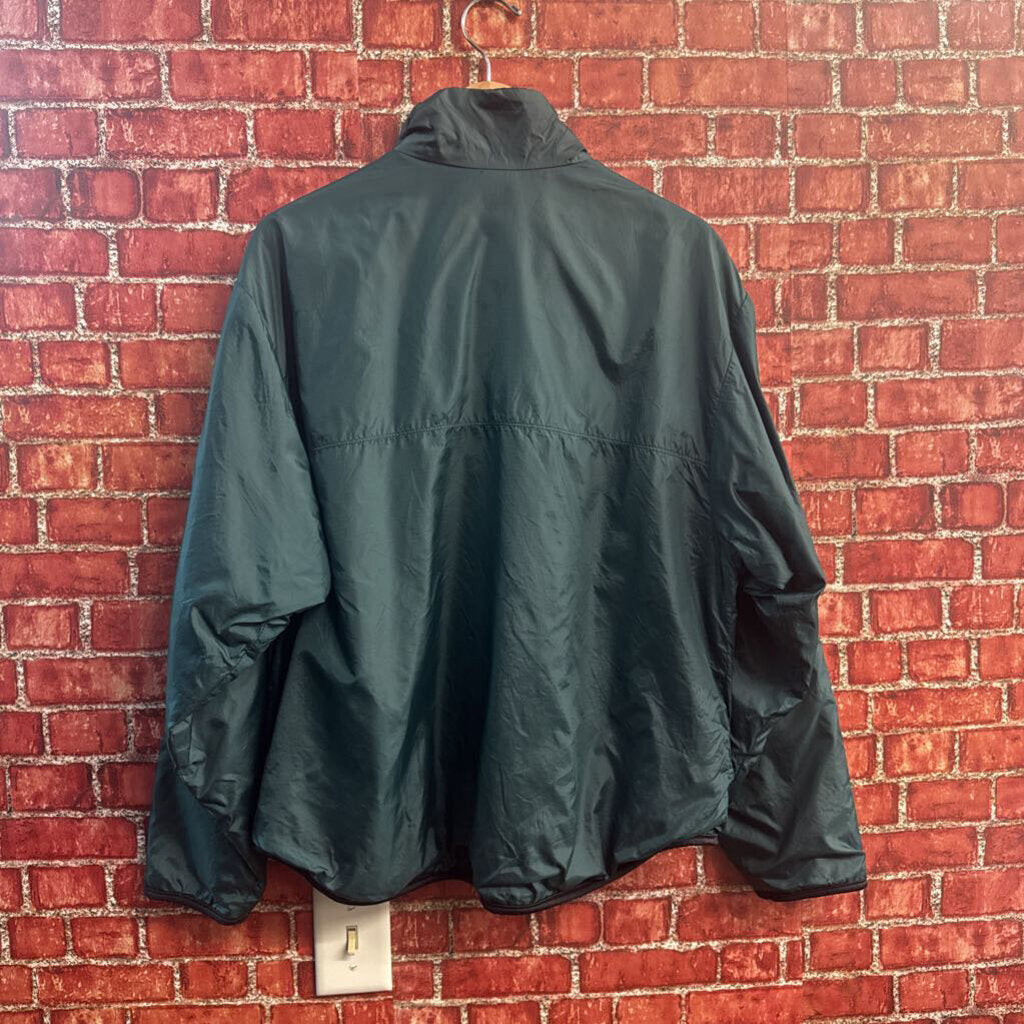 LL Bean Vintage Jacket Fleece Lined Dark Emerald Green Men’s Size L