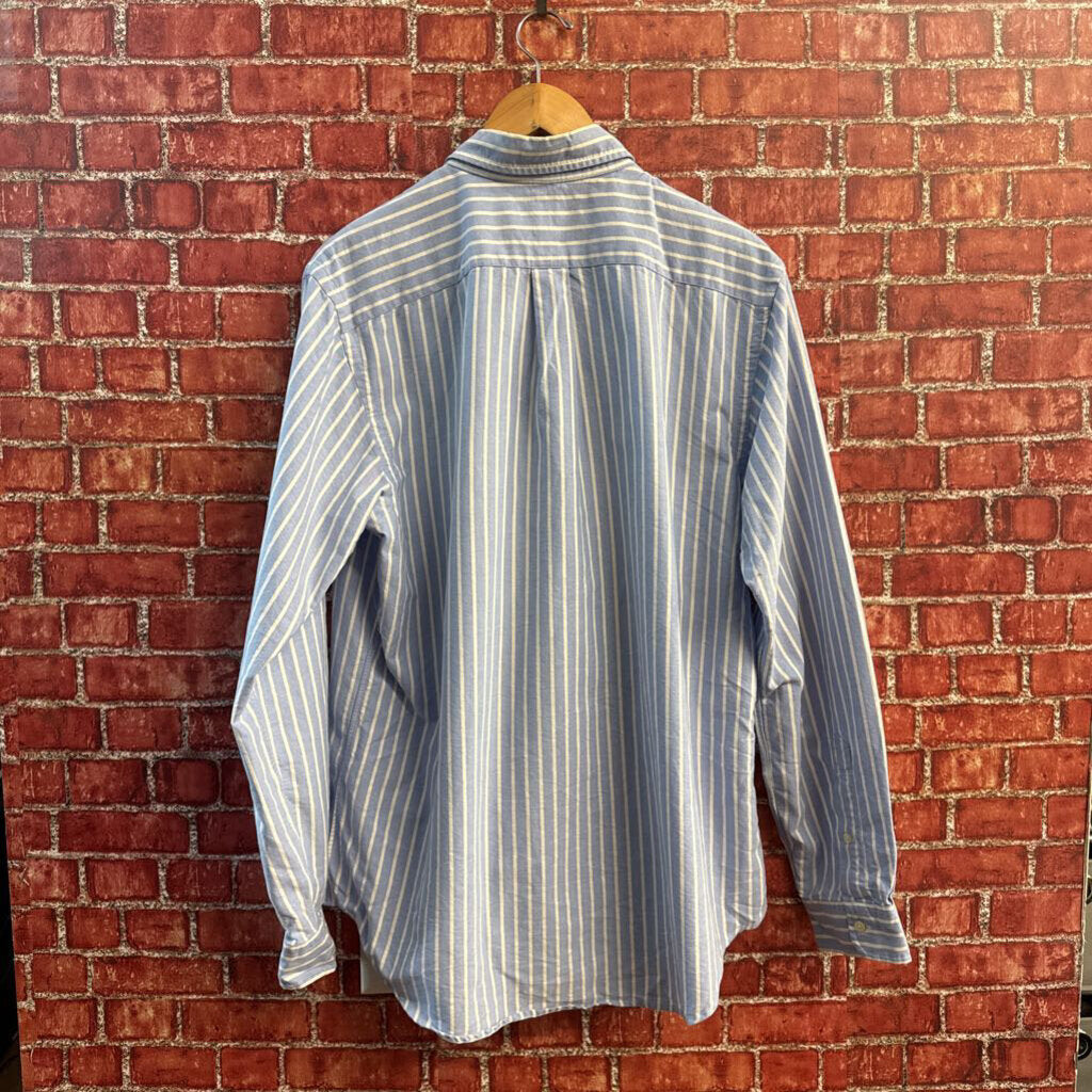 Polo Ralph Lauren Button Down Vertical Stripes Blue/White Men’s Size L