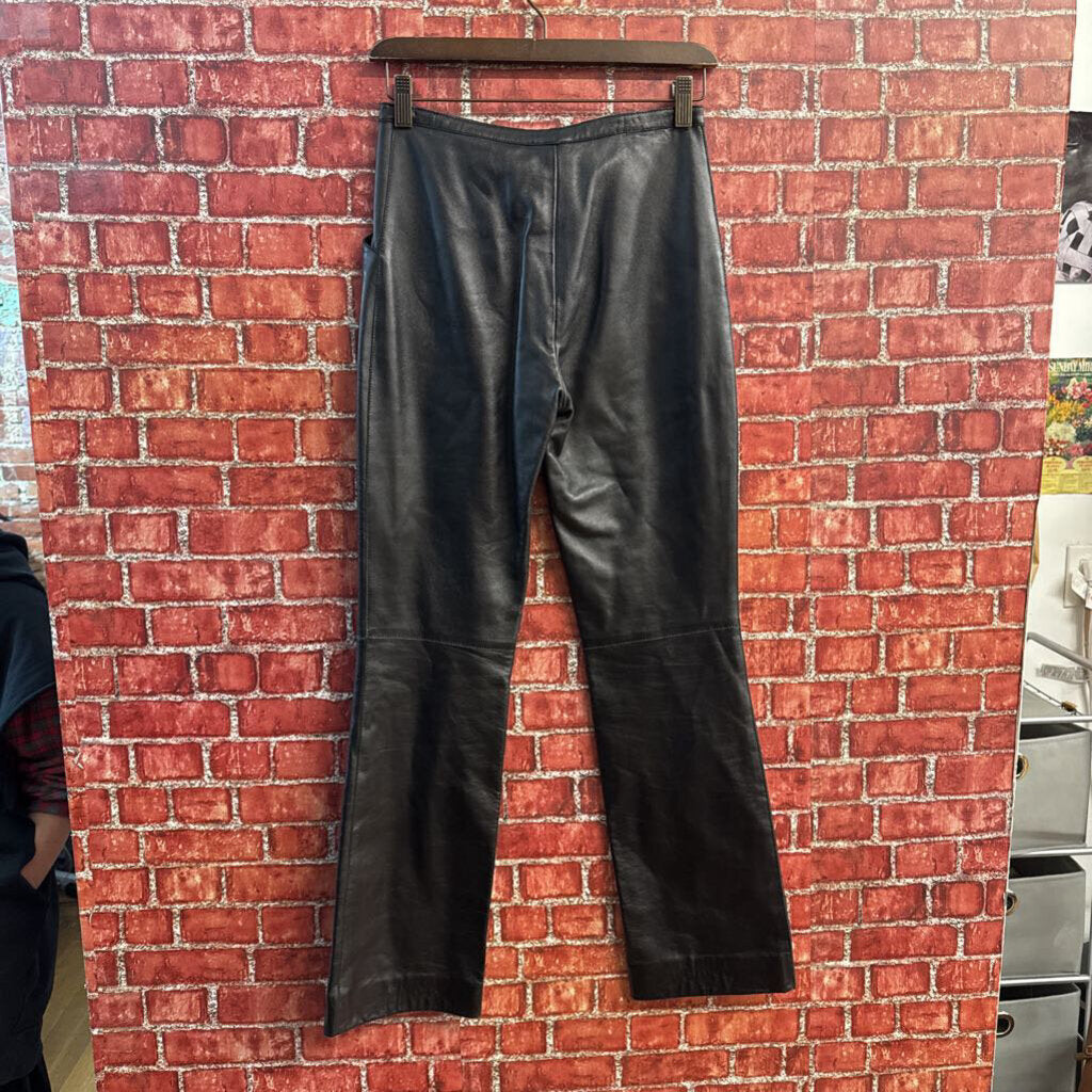 Moschino Cheap And Chic Sheep Leather Pants Black AS-IS (torn lining) Ladies Size XS/S