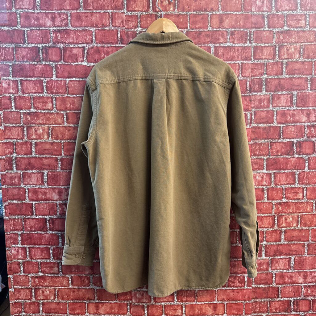 LL Bean Vintage Flannel Brown Men’s Size L