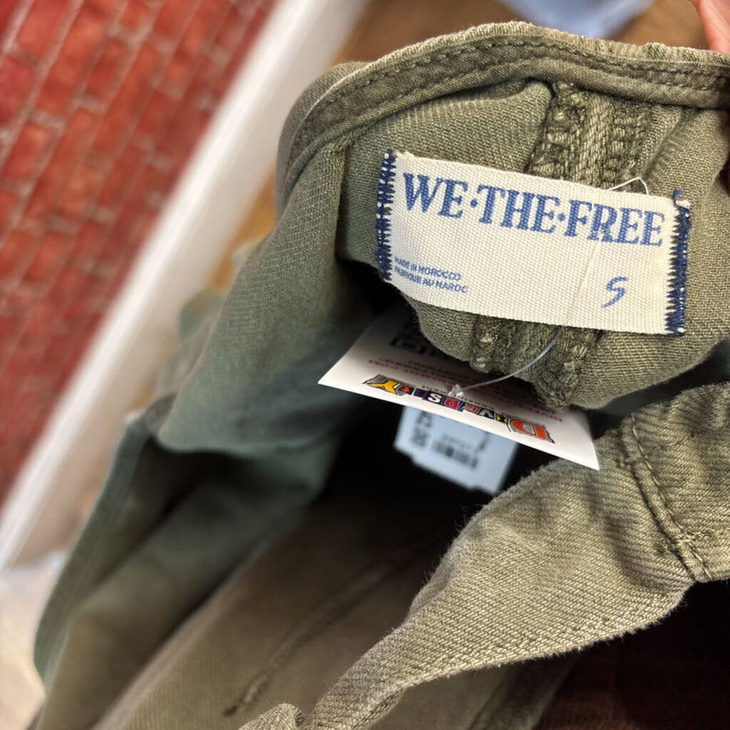 We The Free Overalls Front Pockets Front Pockets Olive Ladies Size S