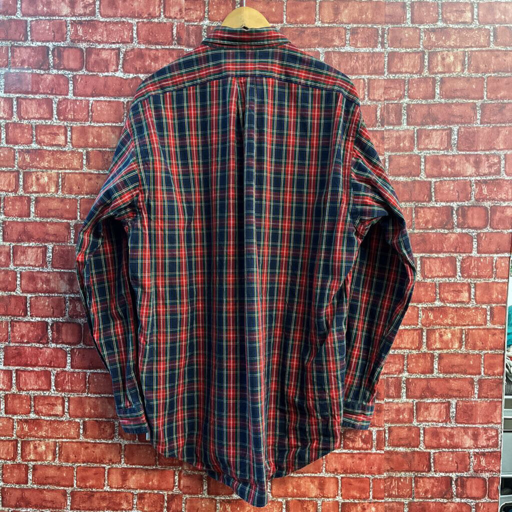 Ralph Lauren Plaid Button Down Red/Blue/White/Multi Men’s Size L