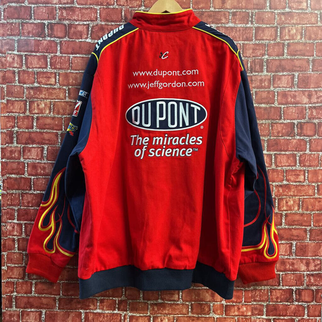 Chase Authentics Driver's Line Du Pont NASCAR Jacket Red/Blue/White/Multi Men’s Size 3XL