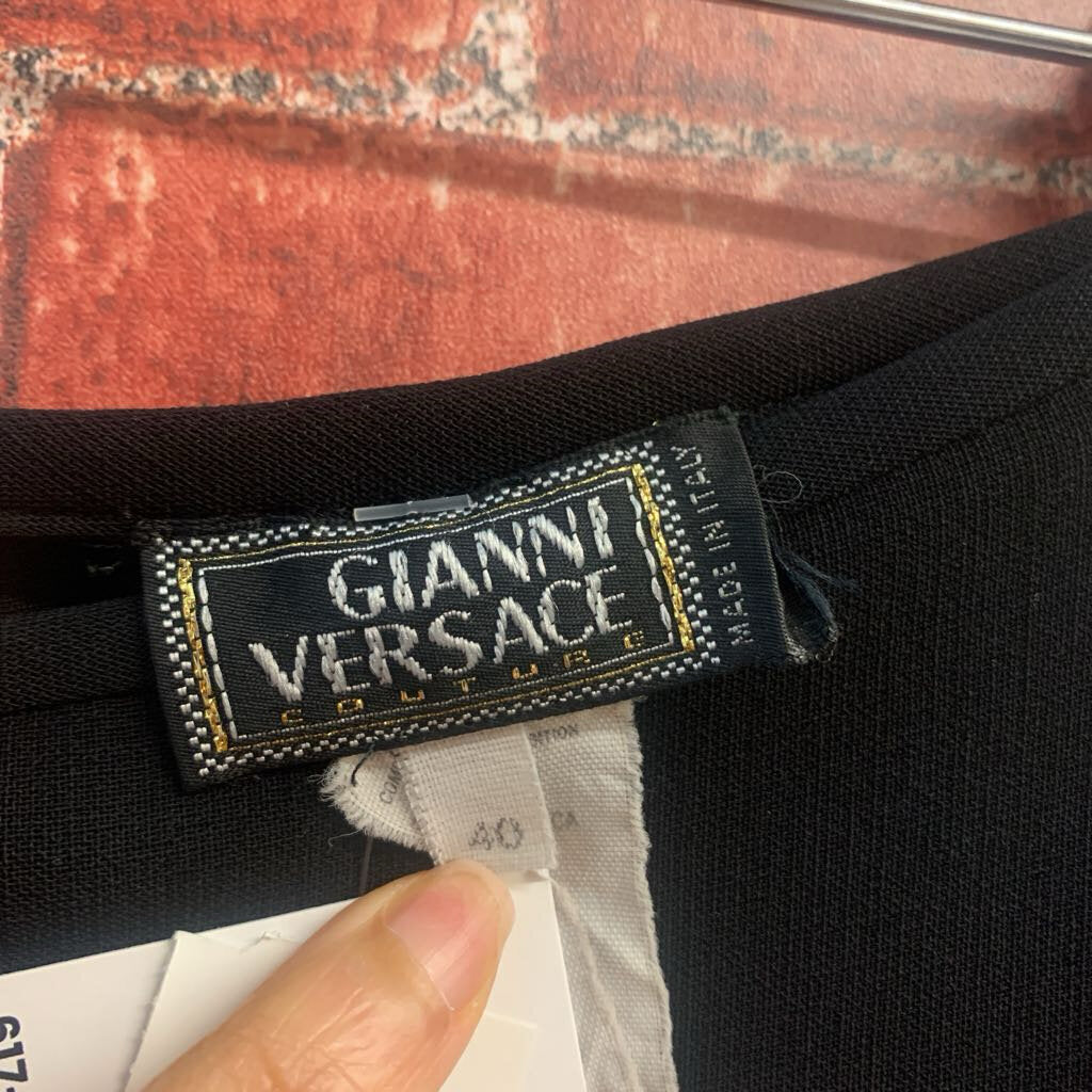 Gianni Versace Dress Pants Black Ladies Size 40 (XS)