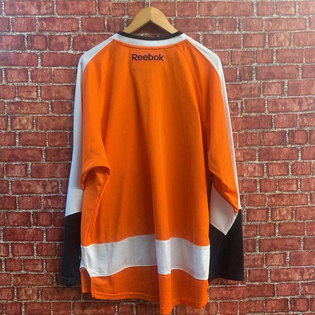 Reebok Jersey Philadelphia Flyers Bright Orange/ White/Black Men’s Size L