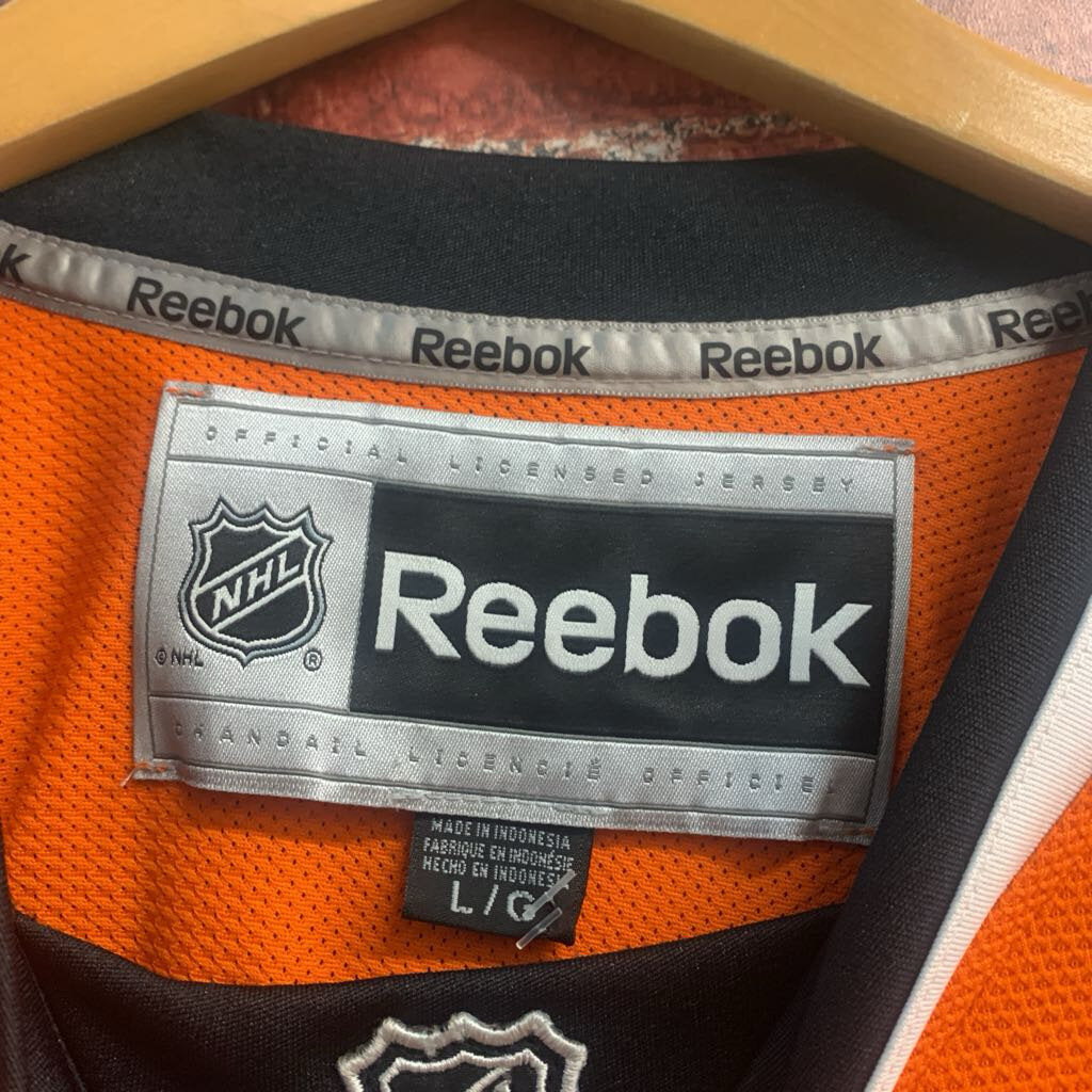 Reebok Jersey Philadelphia Flyers Bright Orange/ White/Black Men’s Size L
