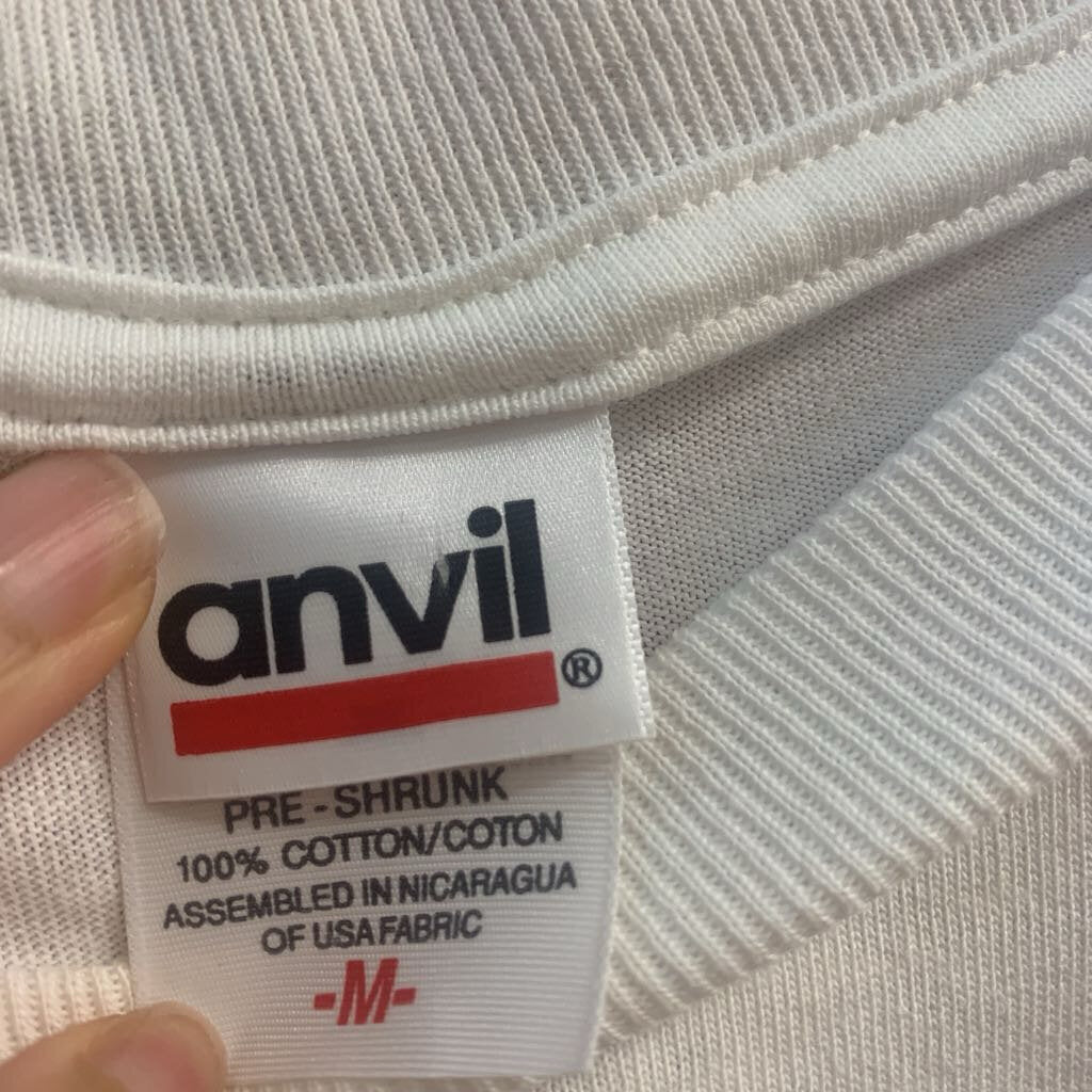 Vintage Anvil Graphic Tee White Men’s Size M